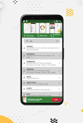 Excel Formulas & Shortcut android App screenshot 3