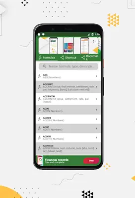 Excel Formulas & Shortcut android App screenshot 7